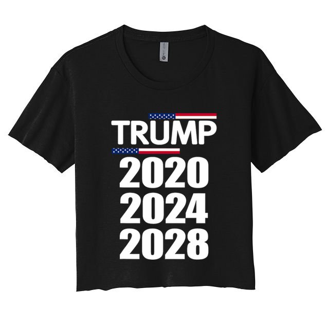 Trump 2020 2024 2028 Donald Trump Forever Crop Top