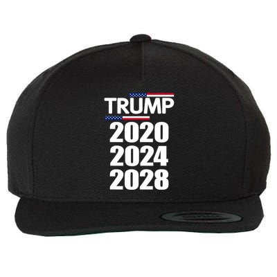 Trump 2020 2024 2028 Donald Trump Forever Wool Snapback Cap