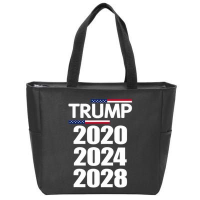 Trump 2020 2024 2028 Donald Trump Forever Zip Tote Bag