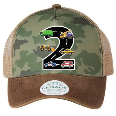 Two 2yr 2nd Birthday 2 Years Old 2nd Birthday Decoration Legacy Tie Dye Trucker Hat