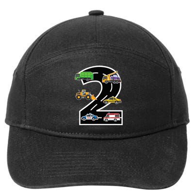 Two 2yr 2nd Birthday 2 Years Old 2nd Birthday Decoration 7-Panel Snapback Hat