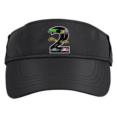 Two 2yr 2nd Birthday 2 Years Old 2nd Birthday Decoration Adult Drive Performance Visor