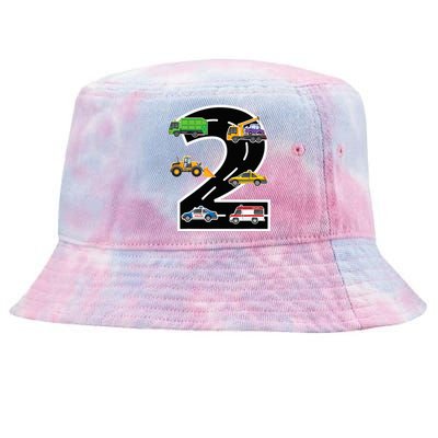 Two 2yr 2nd Birthday 2 Years Old 2nd Birthday Decoration Tie-Dyed Bucket Hat