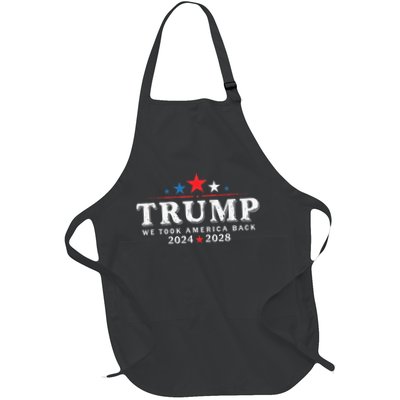 Trump 2024 2028 We Took America Back Election 47th President Apron