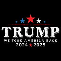 Trump 2024 2028 We Took America Back Election 47th President Bucket Hat