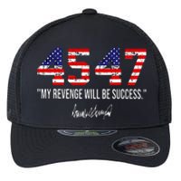 Trump 2024 45 47 Vintage American Flag Retro 4547 Trump 2024 Flexfit Unipanel Trucker Cap