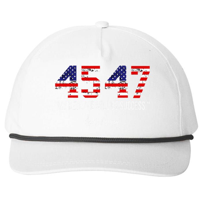 Trump 2024 45 47 Vintage American Flag Retro 4547 Trump 2024 Snapback Five-Panel Rope Hat