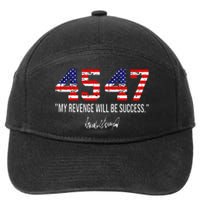 Trump 2024 45 47 Vintage American Flag Retro 4547 Trump 2024 7-Panel Snapback Hat