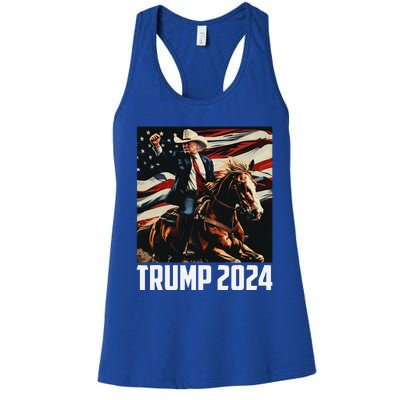 Trump 2024 45 47 My Revenge Will Be Success American Flag Women's Racerback Tank