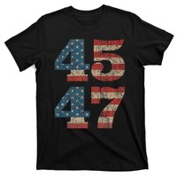 Trump 2024 45 Squared Second Term Usa Vintage T-Shirt