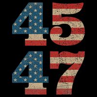 Trump 2024 45 47 Vintage American Flag Retro 4547 Trump 2024 Tall T-Shirt