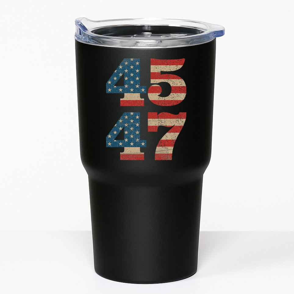 Trump 2024 45 47 Vintage American Flag Retro 4547 Trump 2024 Tumbler