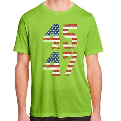 Trump 2024 45 47 Vintage Usa 45 47 Trump 2024 Adult ChromaSoft Performance T-Shirt