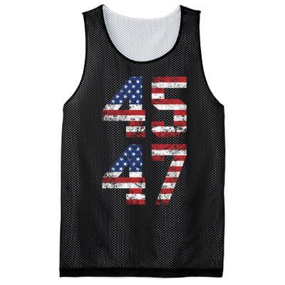 Trump 2024 45 47 Vintage Usa 45 47 Trump 2024 Mesh Reversible Basketball Jersey Tank