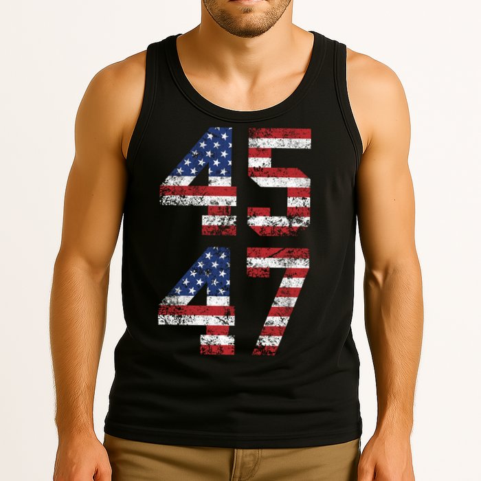 Trump 2024 45 47 Vintage Usa 45 47 Trump 2024 Tank Top