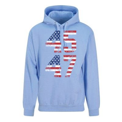 Trump 2024 45 47 Vintage Usa 45 47 Trump 2024 Unisex Surf Hoodie