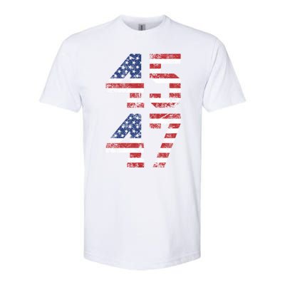 Trump 2024 45 47 Vintage Usa 45 47 Trump 2024 Softstyle® CVC T-Shirt