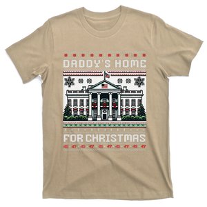 Trump 2024 45 47 DaddyS Home Christmas Ugly Sweater T-Shirt