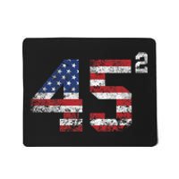 Trump 2024 45 Squared Second Term Usa Vintage Mousepad