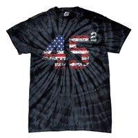 Trump 2024 45 Squared Second Term Usa Vintage Tie-Dye T-Shirt