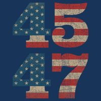 Trump 2024 45 47 Vintage American Flag Retro 4547 Trump 2024 Doggie Tank