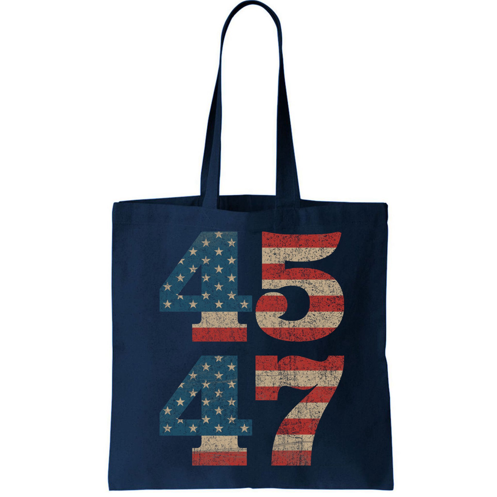 Trump 2024 45 47 Vintage American Flag Retro 4547 Trump 2024 Bag