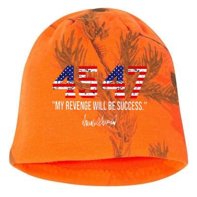 Trump 2024 45 47 My Revenge Will Be Success Kati - Camo Knit Beanie