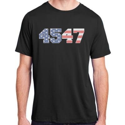 Trump 2024 45 47 American Flag 4547 Trump 2024 Adult ChromaSoft Performance T-Shirt