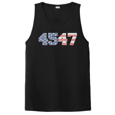 Trump 2024 45 47 American Flag 4547 Trump 2024 PosiCharge Competitor Tank