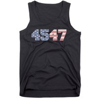 Trump 2024 45 47 American Flag 4547 Trump 2024 Tank Top