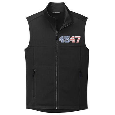 Trump 2024 45 47 American Flag 4547 Trump 2024 Collective Smooth Fleece Vest