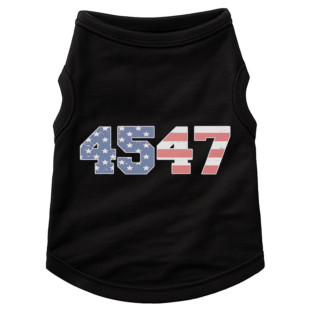 Trump 2024 45 47 American Flag 4547 Trump 2024 Doggie Tank