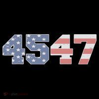 Trump 2024 45 47 American Flag 4547 Trump 2024 Tall T-Shirt
