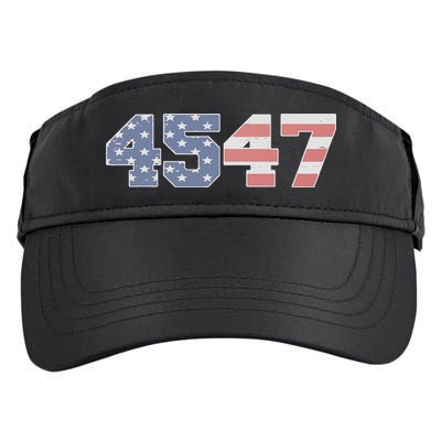 Trump 2024 45 47 American Flag 4547 Trump 2024 Adult Drive Performance Visor