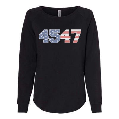 Trump 2024 45 47 American Flag 4547 Trump 2024 Womens California Wash Sweatshirt