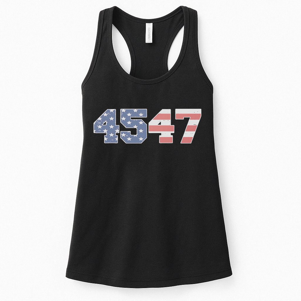 Trump 2024 45 47 American Flag 4547 Trump 2024 Womens Tank Top