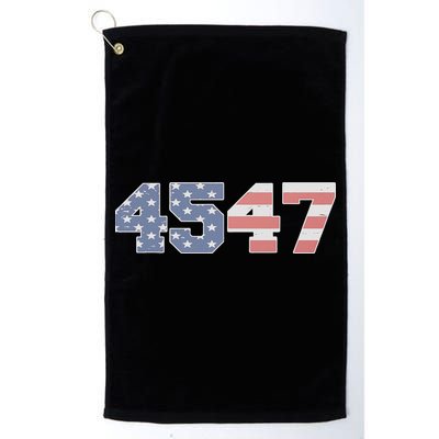 Trump 2024 45 47 American Flag 4547 Trump 2024 Golf Towel