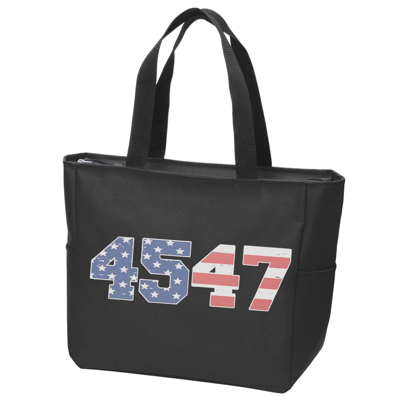 Trump 2024 45 47 American Flag 4547 Trump 2024 Zip Tote Bag