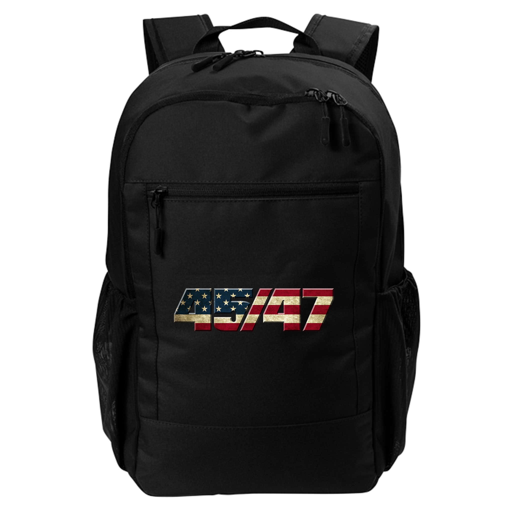 Trump 2024 45 47 American Flag Backpack