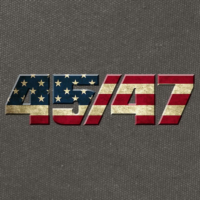 Trump 2024 45 47 American Flag Cotton Canvas Backpack
