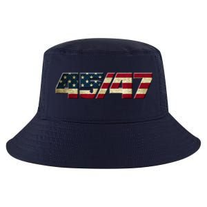 Trump 2024 45 47 American Flag Cool Comfort Performance Bucket Hat