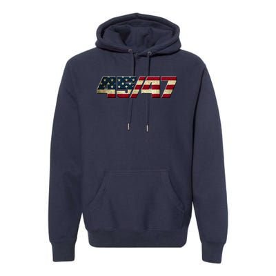 Trump 2024 45 47 American Flag Premium Hoodie