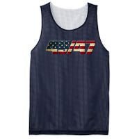 Trump 2024 45 47 American Flag Mesh Reversible Basketball Jersey Tank