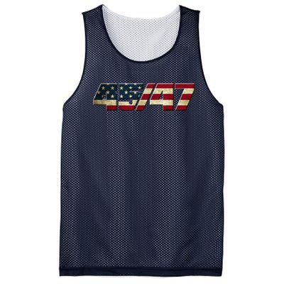 Trump 2024 45 47 American Flag Mesh Reversible Basketball Jersey Tank