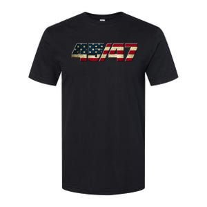 Trump 2024 45 47 American Flag Softstyle CVC T-Shirt