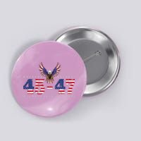 Trump 2024 45 47 Vintage American Flag Retro 4547 Button