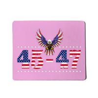 Trump 2024 45 47 Vintage American Flag Retro 4547 Mousepad