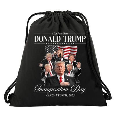 Trump 2025 47th President United State Inauguration Drawstring Bag