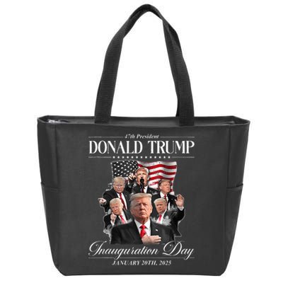 Trump 2025 47th President United State Inauguration Zip Tote Bag