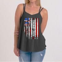 Trump 2024 45 47 Vintage American Flag Retro 4547 Women's Strappy Tank